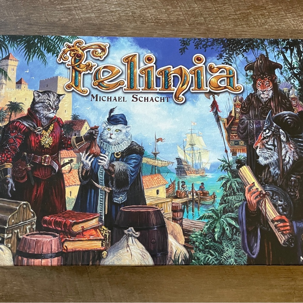 Felinia board game cat merchant
